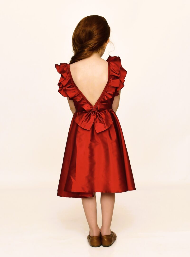 Vestido Infantil Festa Vinho