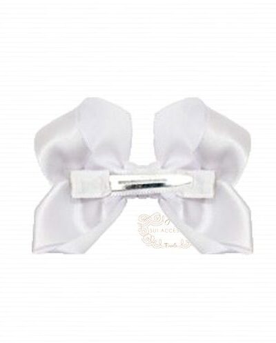 Presilha de Cabelo Infantil Tic Tac Laço Classic Cetim Ma Petite