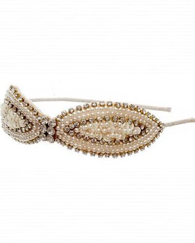 Tiara Folhas Strass Luxo