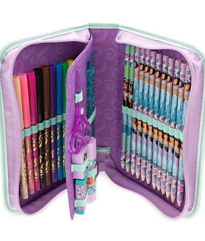 Estojo Kit Atividade Escolar Minnie Pink Ballet 30pcs Disney Store