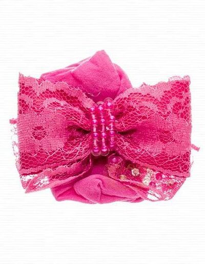 Faixa Meia Bebê Laço Renda Luxo Drilú