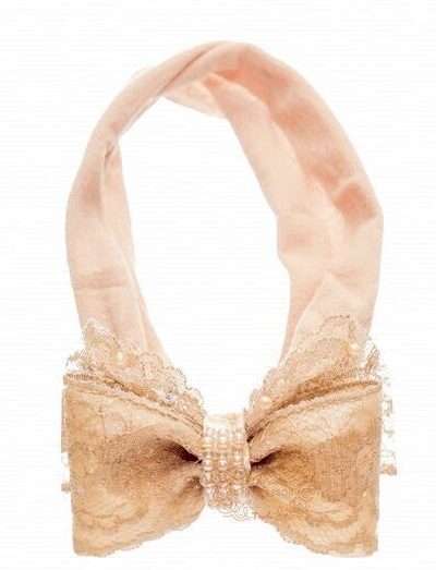 Faixa Meia Bebê Laço Renda Luxo Drilú