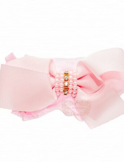 Faixa Meia para Bebê com Laço Gorgurão