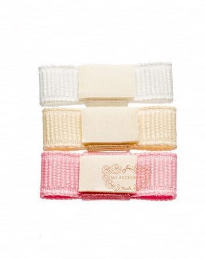Cj 3 Pç Laço Cabelo Bebê Velcro
