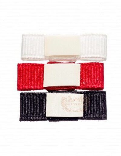 Cj 3 Pç Laço Cabelo Bebê Velcro