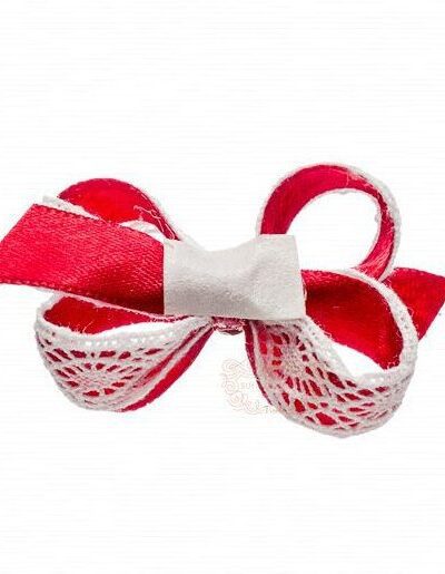 Laço Cabelo Bebê Renda com Velcro