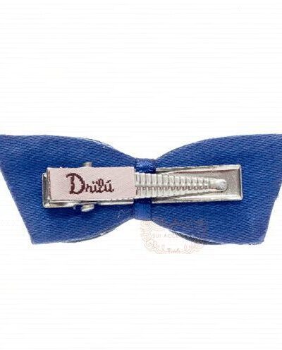 Presilha de Cabelo Infantil Bico de Pato Laço Ponta Strass Drilú