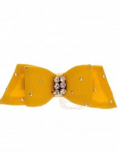 Presilha de Cabelo Infantil Bico de Pato Laço Ponta Strass Drilú