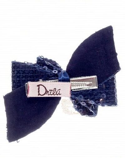 Presilha de Cabelo Infantil Bico de Pato Laço Triplo Lantejoulas Luxo Drilú