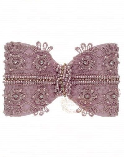 Presilha de Cabelo Infantil Bico de Pato Laço Encorpado Renda Cores Drilú