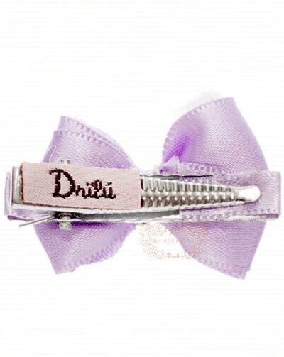 Presilha de Cabelo Infantil Bico de Pato Laço Pontos de luz Drilú