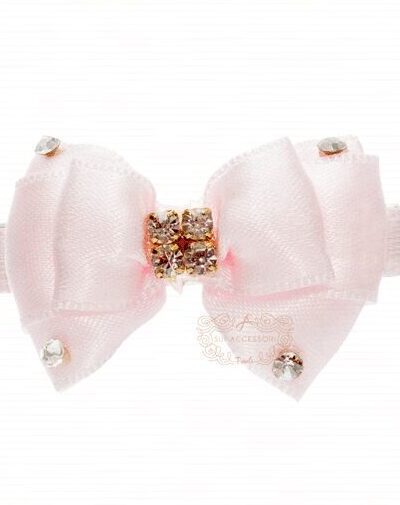 Presilha de Cabelo Infantil Bico de Pato Laço Pontos de luz Drilú