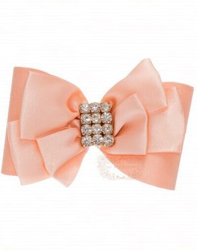 Presilha de Cabelo Infantil Bico de Pato Quatro Laços Cetim Chique Drilú