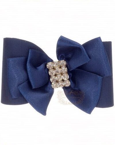 Presilha de Cabelo Infantil Bico de Pato Quatro Laços Cetim Chique Drilú