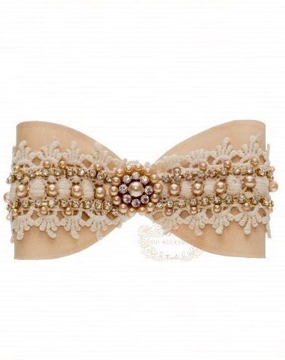 Presilha de Cabelo Infantil Bico de Pato Laço Renda Luxo Drilú