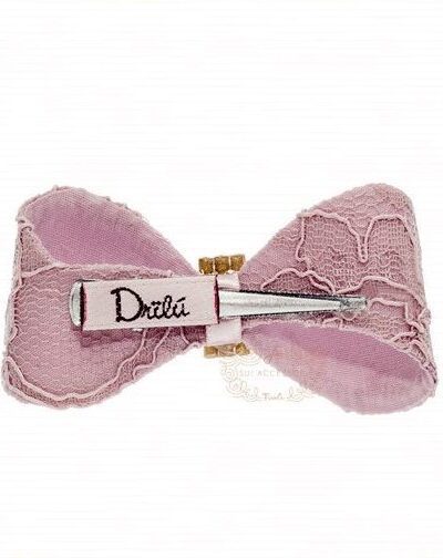 Presilha de Cabelo Infantil Bico de Pato Laço Renda Encorpado