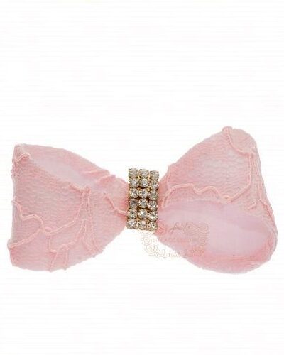 Presilha de Cabelo Infantil Bico de Pato Laço Renda Encorpado