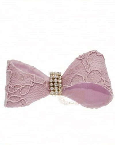 Presilha de Cabelo Infantil Bico de Pato Laço Renda Encorpado