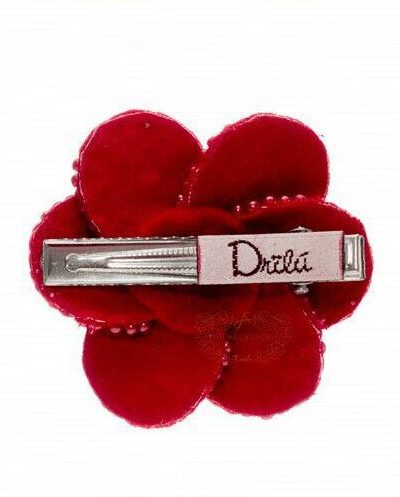 Presilha de Cabelo Infantil Bico de Pato Flor Luxo Cores Drilú