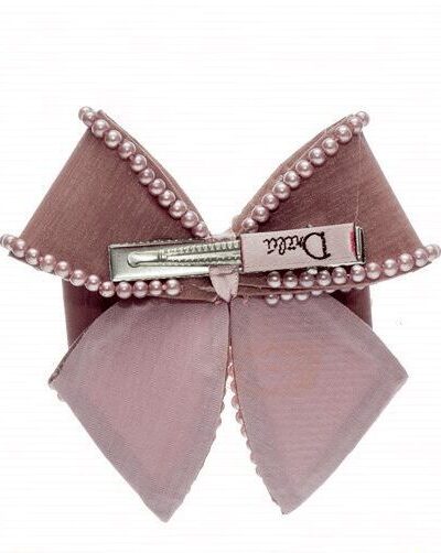 Presilha de Cabelo Infantil Bico de Pato Laço Cetim Encorpado Cores Drilú