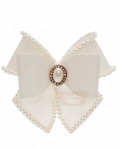 Presilha de Cabelo Infantil Bico de Pato Laço Cetim Encorpado Cores Drilú