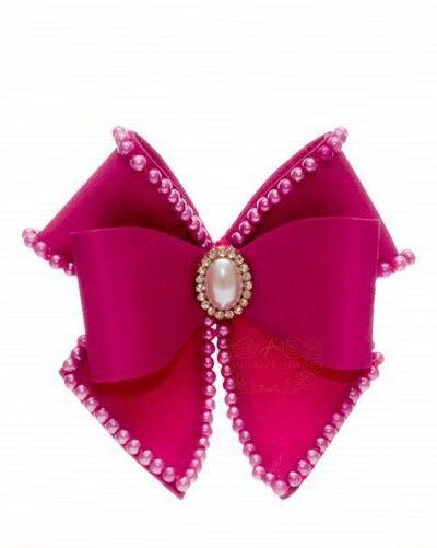 Presilha de Cabelo Infantil Bico de Pato Laço Cetim Encorpado Cores Drilú