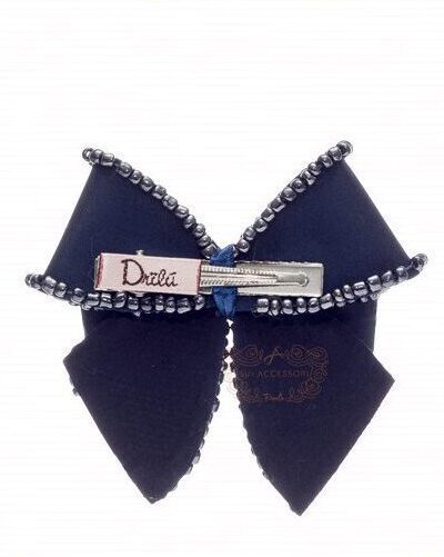 Presilha de Cabelo Infantil Bico de Pato Laço Cetim Encorpado Cores Drilú