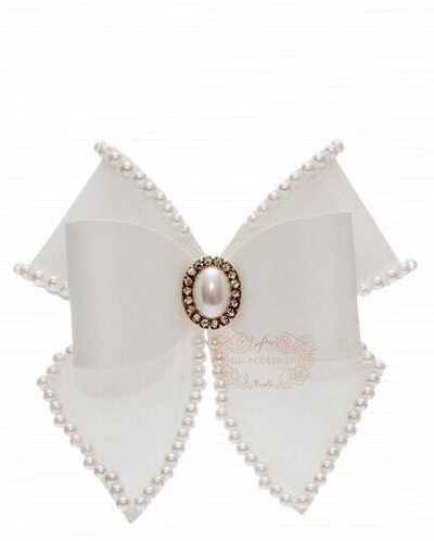 Presilha de Cabelo Infantil Bico de Pato Laço Cetim Encorpado Cores Drilú