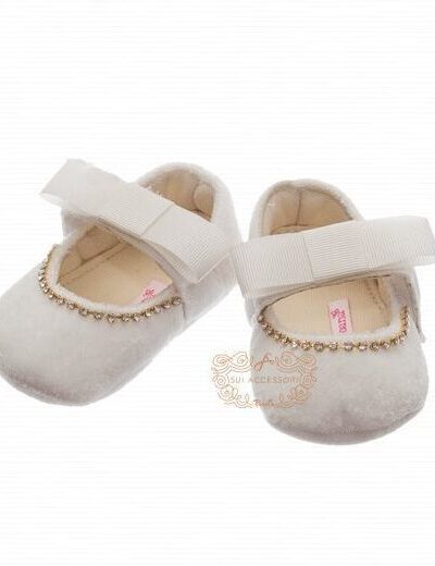 Sapatilha de Bebê Luxo Veludo Roana