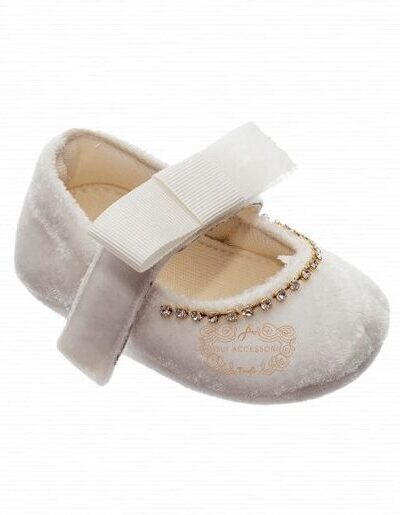 Sapatilha de Bebê Luxo Veludo Roana