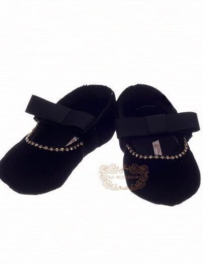 Sapatilha de Bebê Luxo Veludo Roana