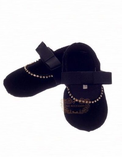 Sapatilha de Bebê Luxo Veludo Roana