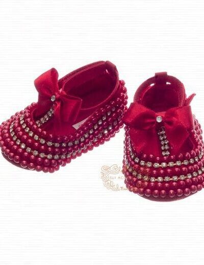 Sapatilha de Bebê Luxo Pedraria Cores RN Roana