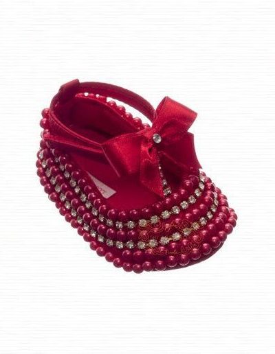 Sapatilha de Bebê Luxo Pedraria Cores RN Roana