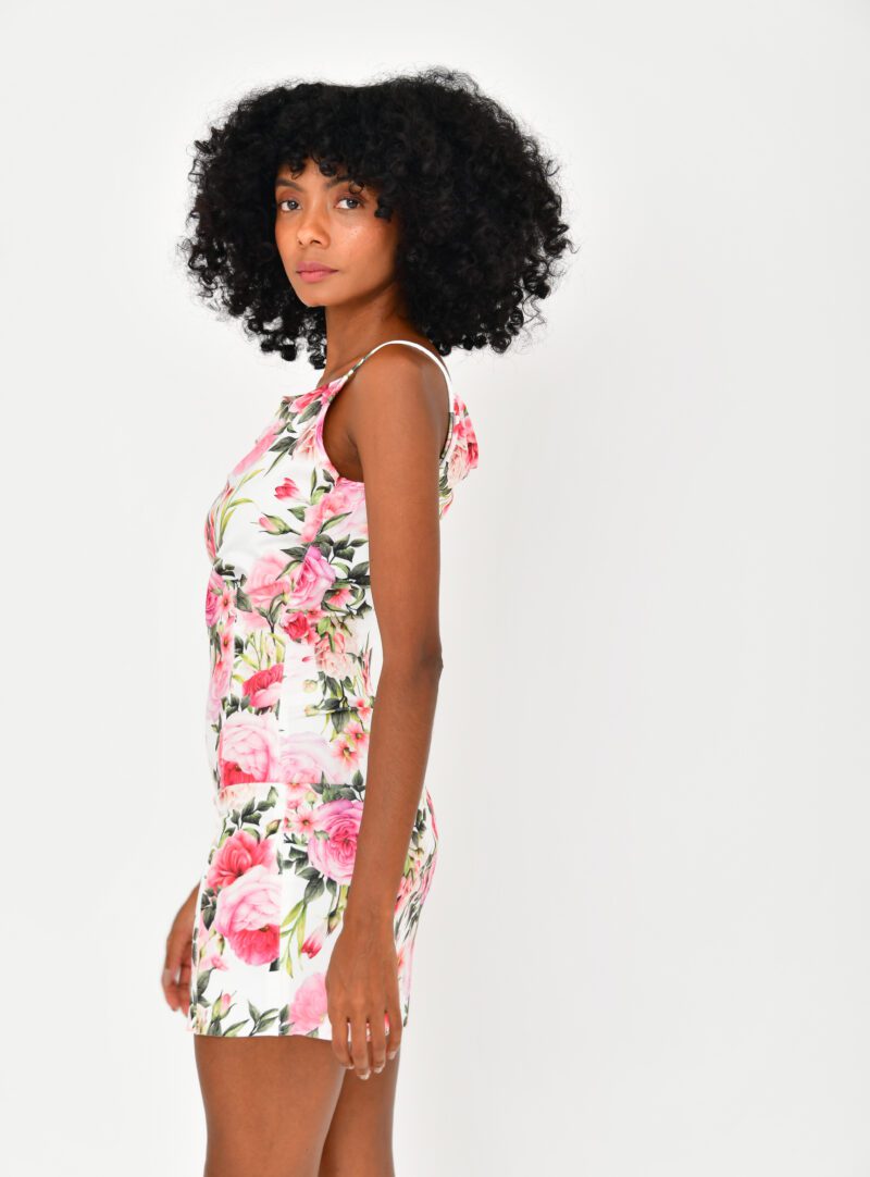 Vestido Florado Rosa Tal Mãe