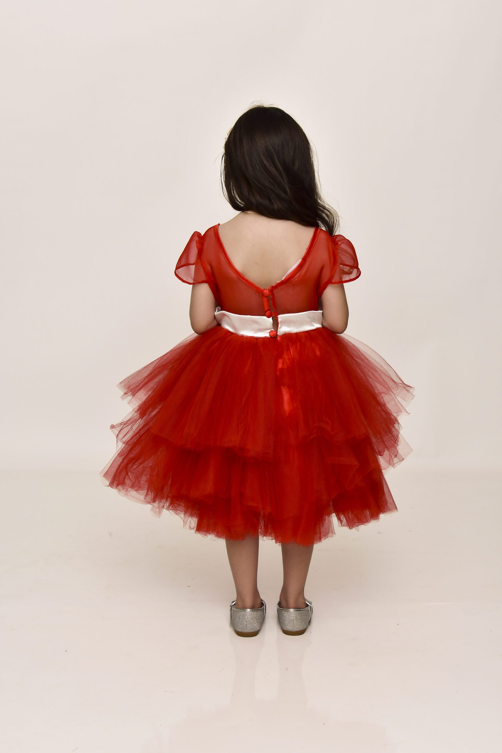 Vestido Festa Infantil Princesa - Paris Vermelho