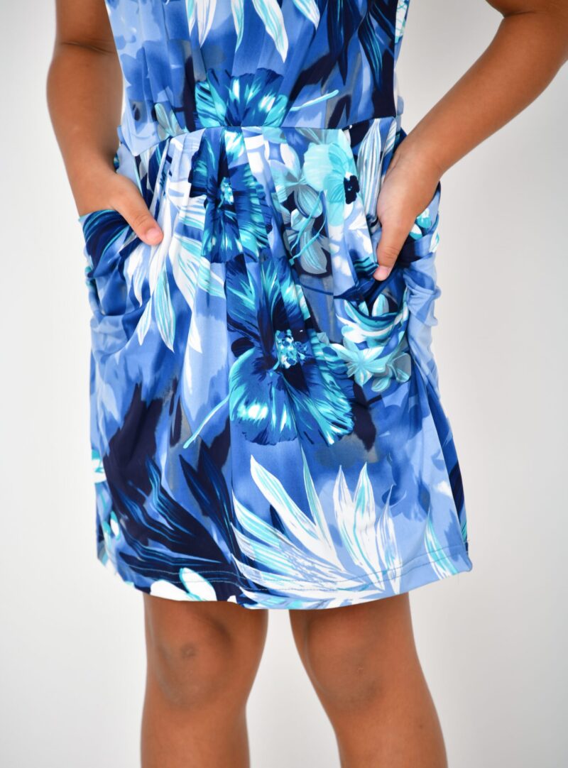 Vestido Florado Azul | Tal Filha