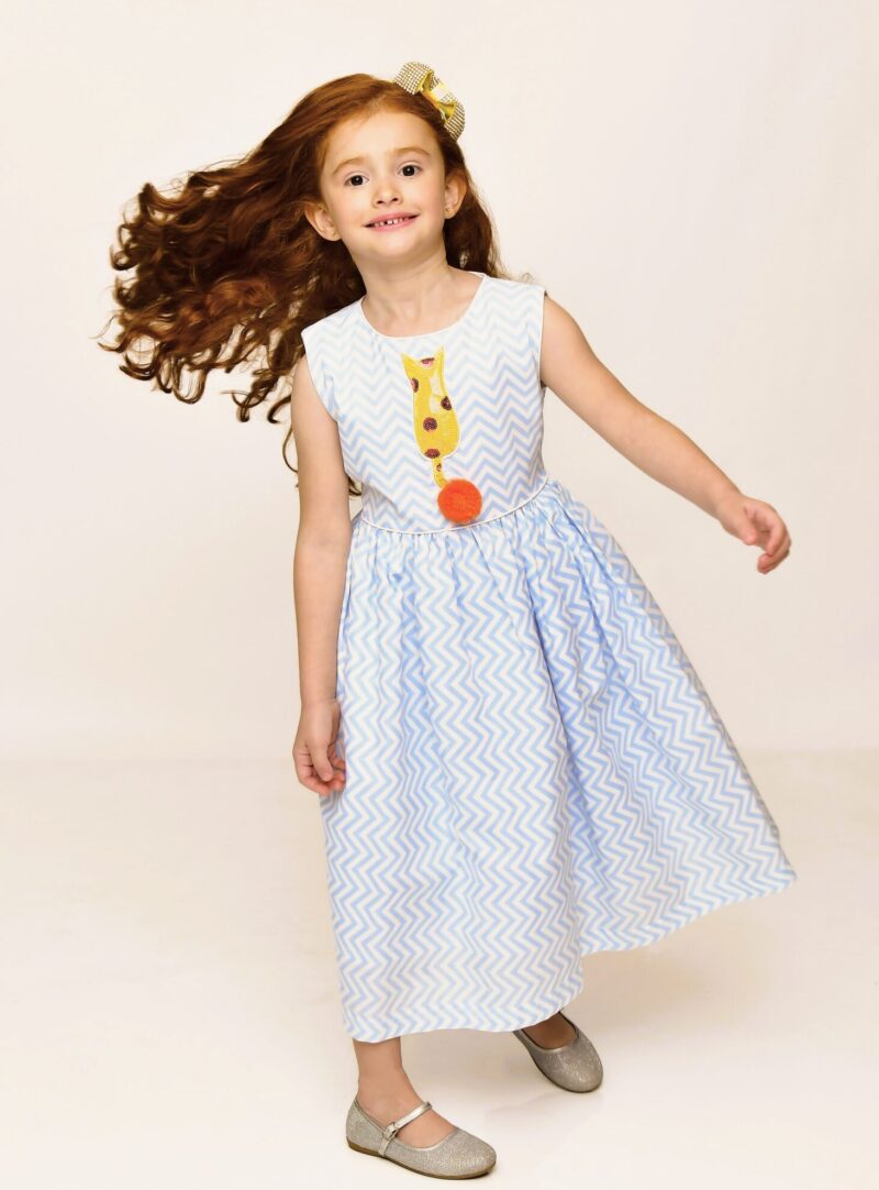 Vestido Chevron | Gatinho Laranja