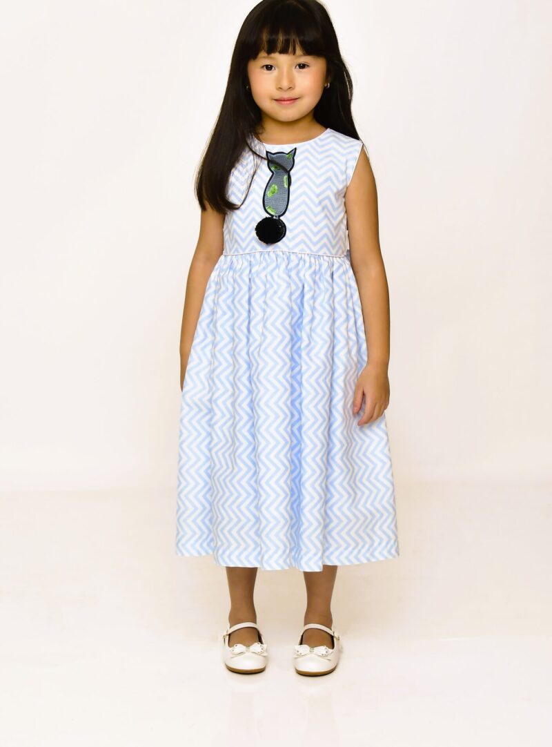 Vestido Chevron | Gatinho Preto