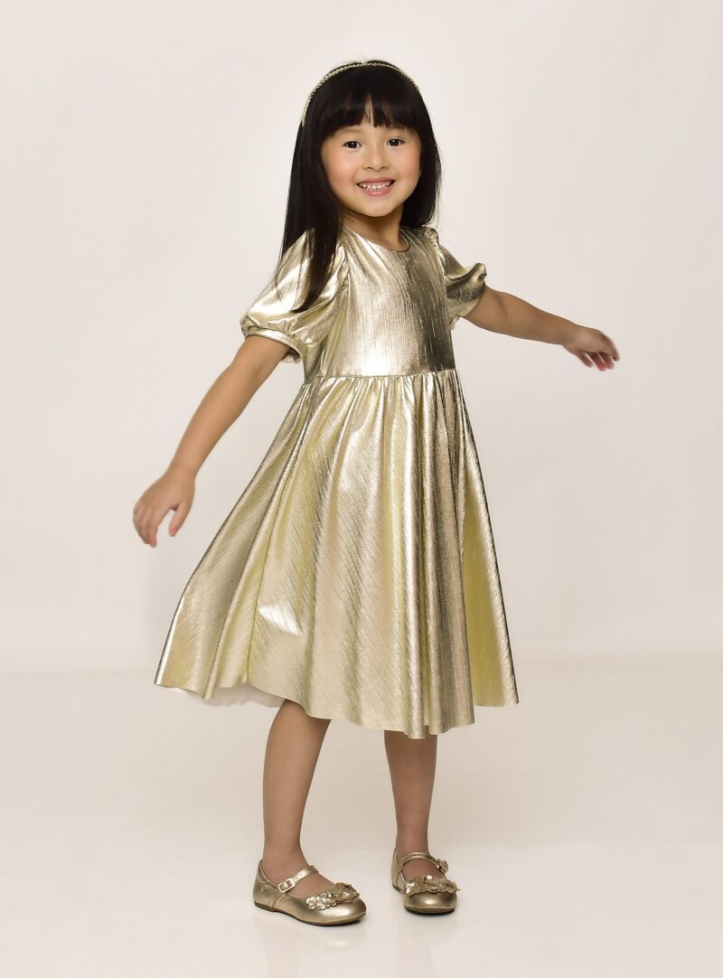 Vestido Dourado Luxo | Infantil