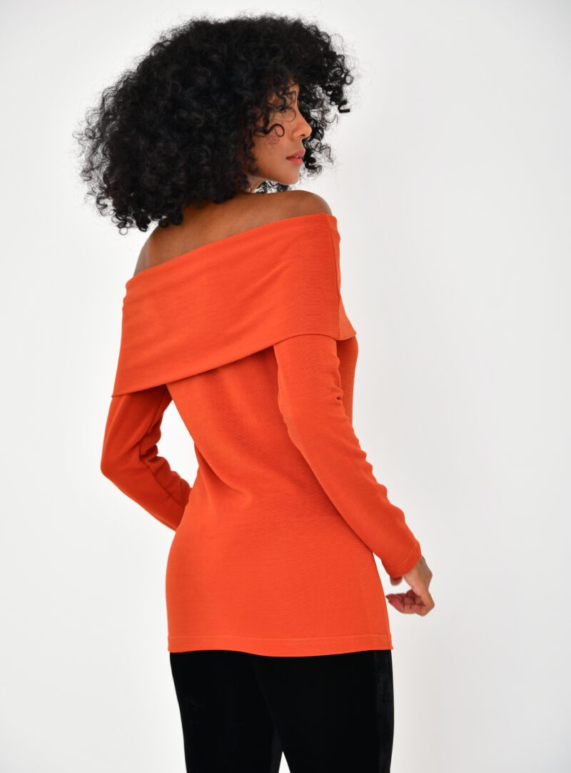 Blusa Ombro a Ombro Laranja | Adulta