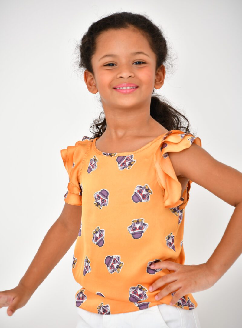 Blusa Delicada Laranja | Infantil