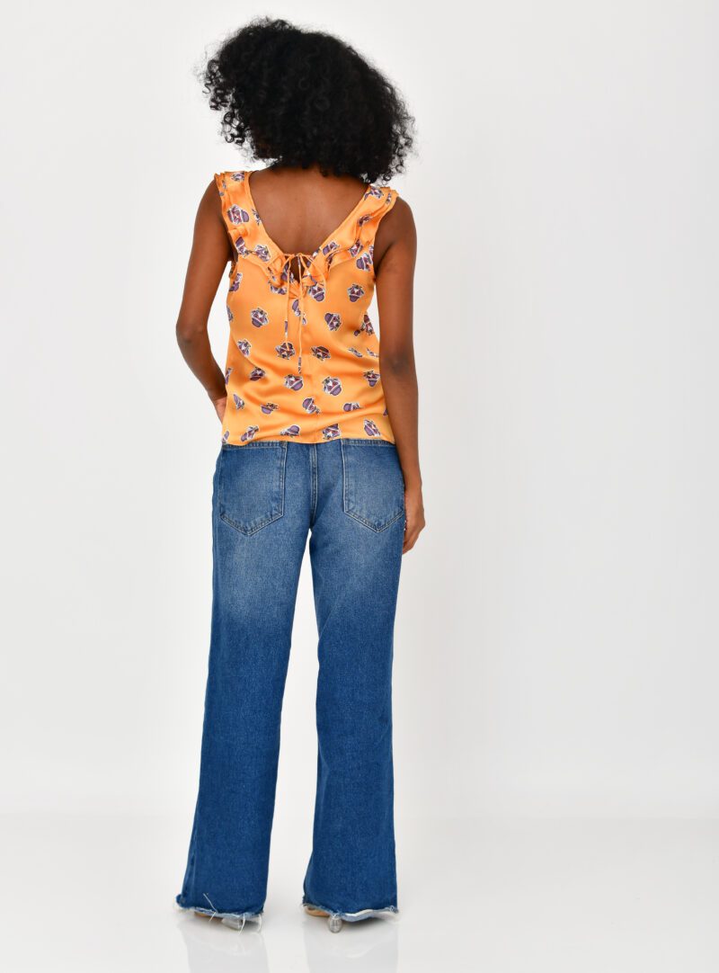 Blusa Delicada Laranja | Adulta