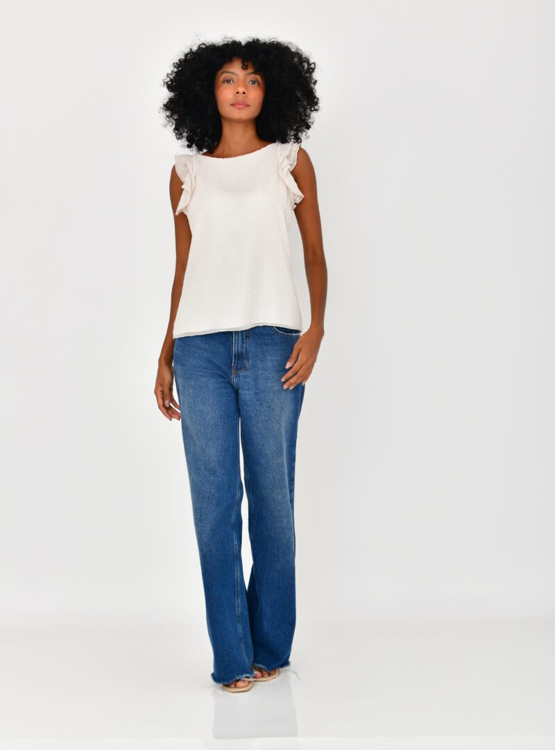 Blusa Delicada Off White | Adulta