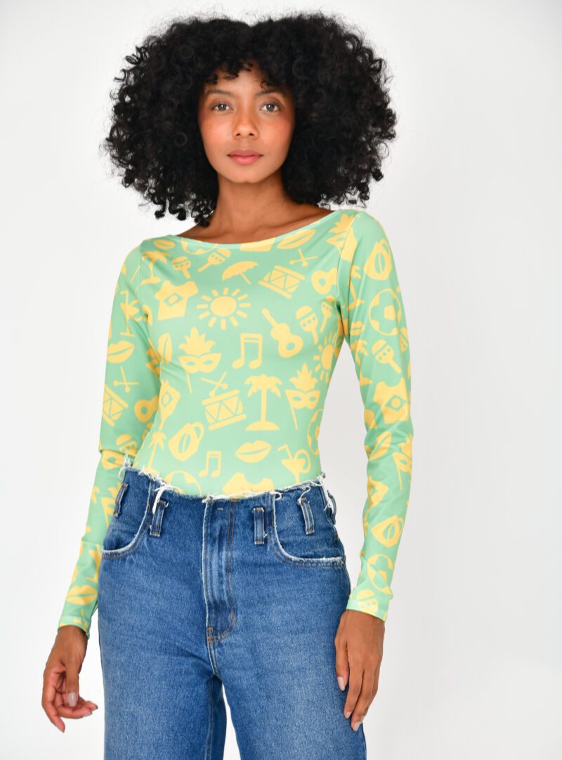 Body Verde e Amarelo | Adulto