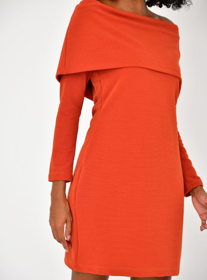 Vestido Ombro a Ombro Laranja | Adulta