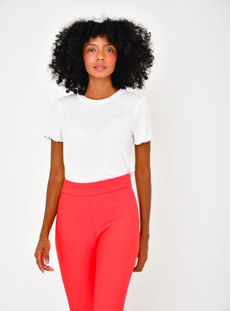 Calça Flare Vermelha | Adulto