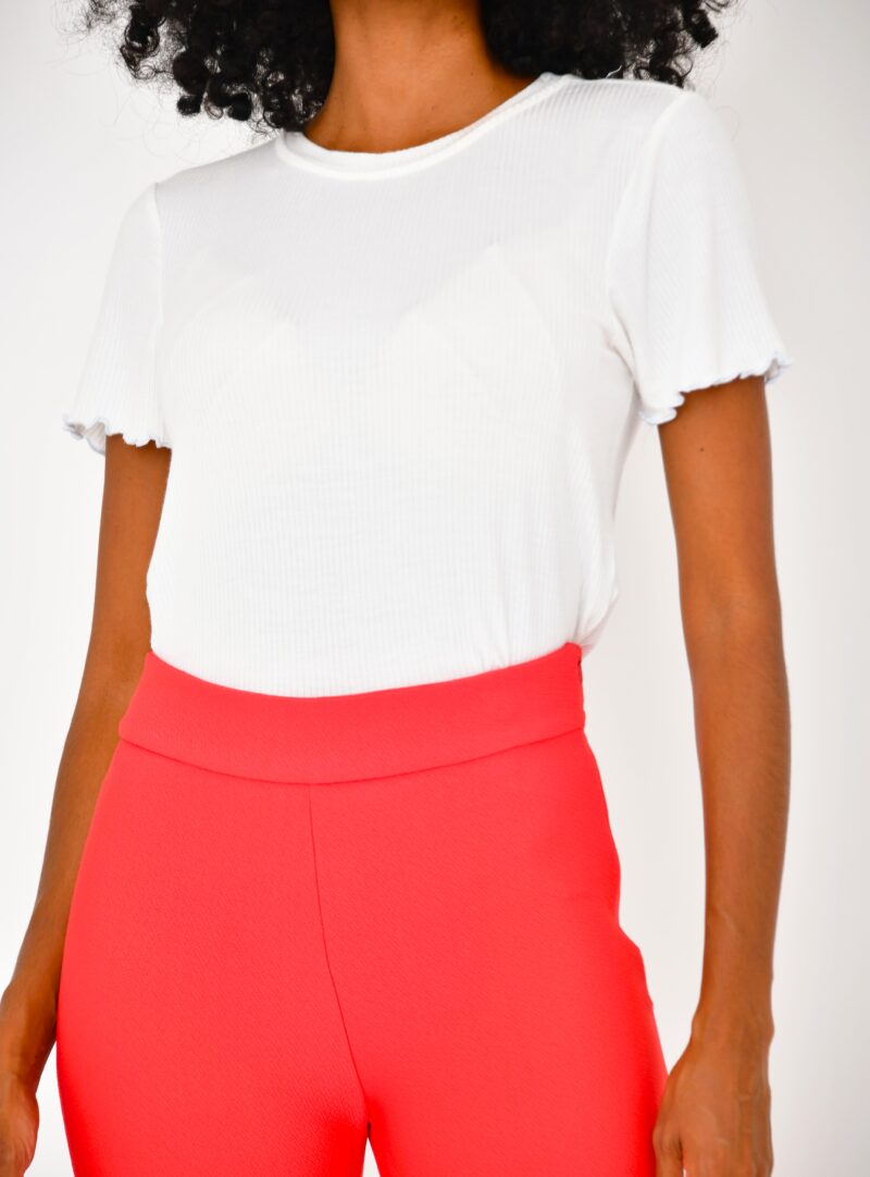 Calça Flare Vermelha | Adulto