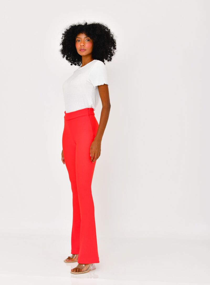 Calça Flare Vermelha | Adulto